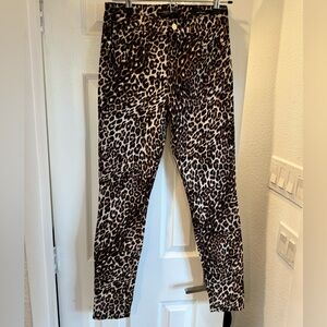 Guess Animal Print Cheetah 1981 Skinny Pants Size 27